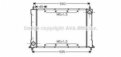 AVA QUALITY COOLING au2119 -  Радиатор, охлаждение двигателя